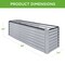Best Choice Products 8x2x2ft Outdoor Metal Raised Garden Bed, Planter Box for Vegetables, Flowers, Herbs
